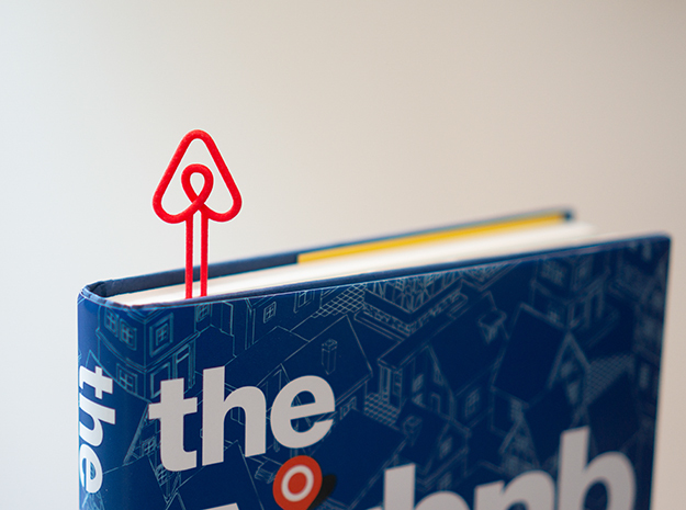 Airbnb Bookmark in Red Processed Versatile Plastic