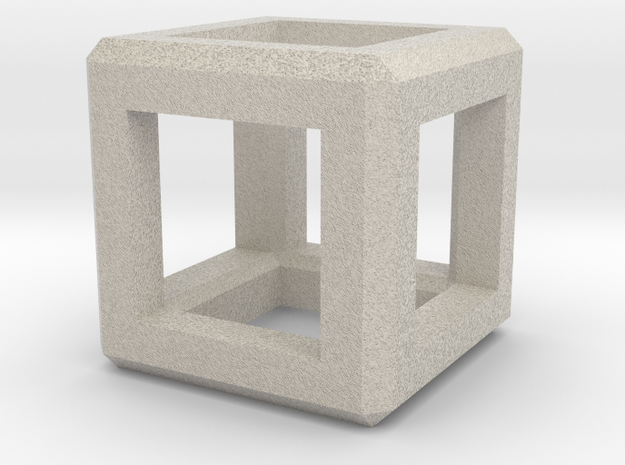 Cube Pendant in Natural Sandstone