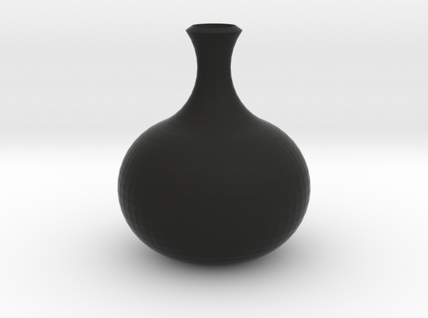 花瓶一.stl in Black Natural Versatile Plastic