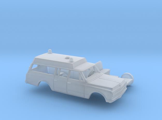 1/87 1967-70 Chevrolet Suburban Ambulance Kit in Smooth Fine Detail Plastic