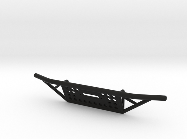 Front Tube Bumper With Fairlead Opening in Black Natural Versatile Plastic