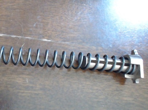 AEP pistol spring guide - for strong springs in Polished Bronzed-Silver Steel