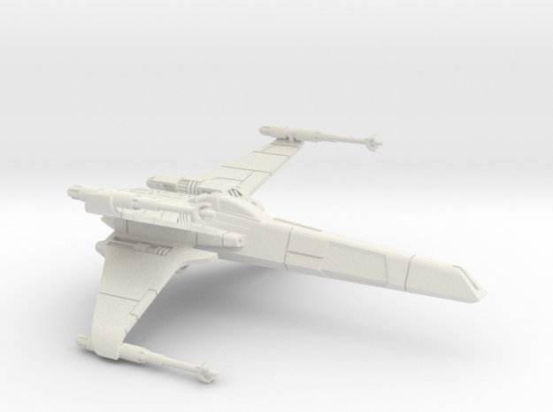 1/72 T-85 X-wing in White Natural Versatile Plastic