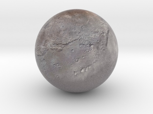 Charon /12" Earth globe addon in Natural Full Color Sandstone
