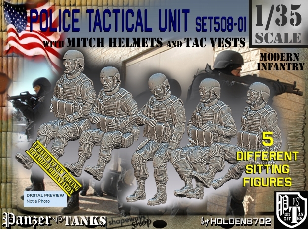 1/35 Mod-Unif Vest+Mitch Set 508-01 in Tan Fine Detail Plastic