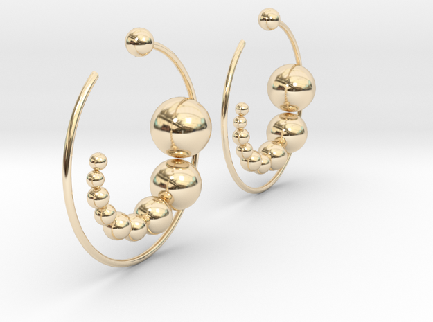 earring in 14k Gold Plated Brass