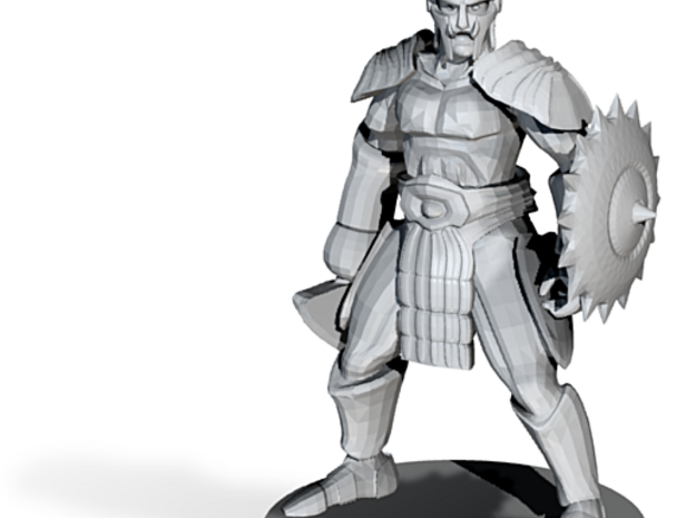Half Orc Gladiator 2 in Tan Fine Detail Plastic
