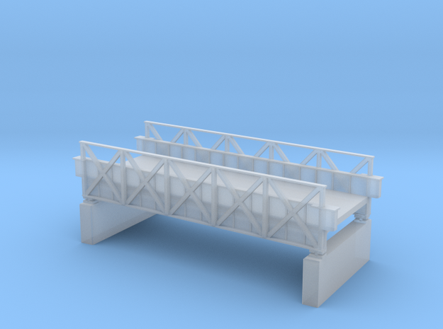 Skewed Bridge in Smooth Fine Detail Plastic