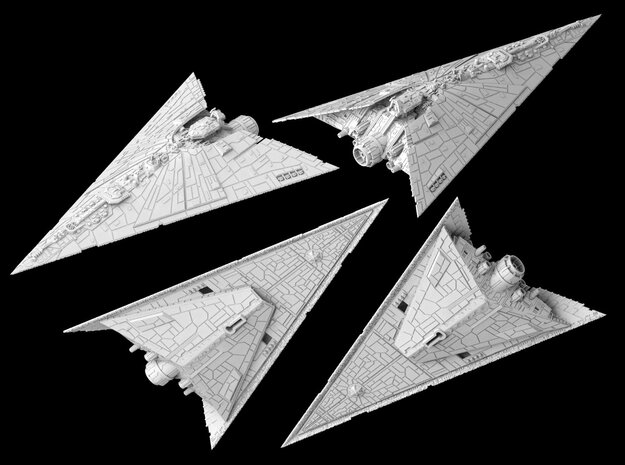 (Armada) Pellaeon Star Destroyer in White Natural Versatile Plastic