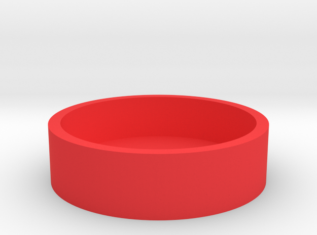 Okito Box - Australia 50 Cent (Round) in Red Processed Versatile Plastic