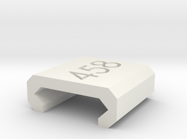 Caliber Marker - Picatinny - 458 SOCOM in White Natural Versatile Plastic
