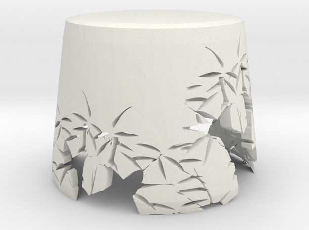 Bamboo Lampshade in White Natural Versatile Plastic