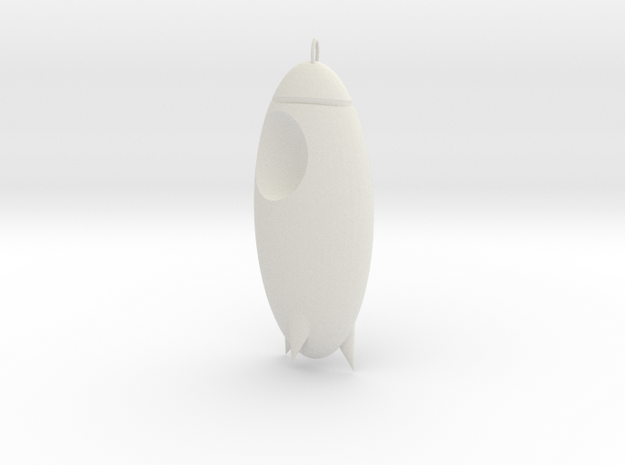 火箭.stl in White Natural Versatile Plastic