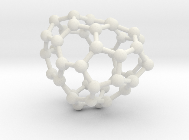 0669 Fullerene c44-41 c1 in White Natural Versatile Plastic