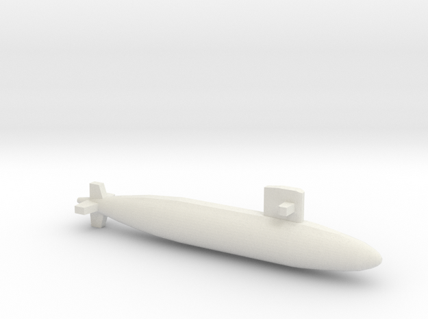 Yūshio-class submarine, Full Hull, 1/2400 in White Natural Versatile Plastic