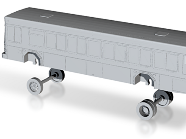 N Scale Bus Gillig Low Floor VTA 1000s in Tan Fine Detail Plastic