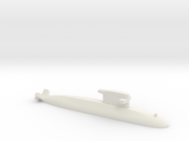 Walrus-class submarine, 1/2400 in White Natural Versatile Plastic