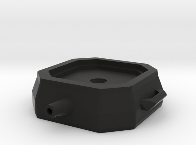 1/10 Scale Oil Change Pan with reservoir and funct in Black Natural Versatile Plastic