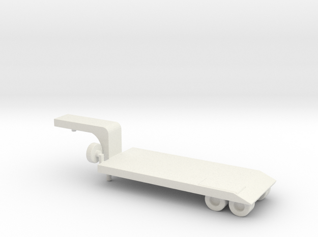 1/160 Scale M173 Semitrailer Low Bed in White Natural Versatile Plastic