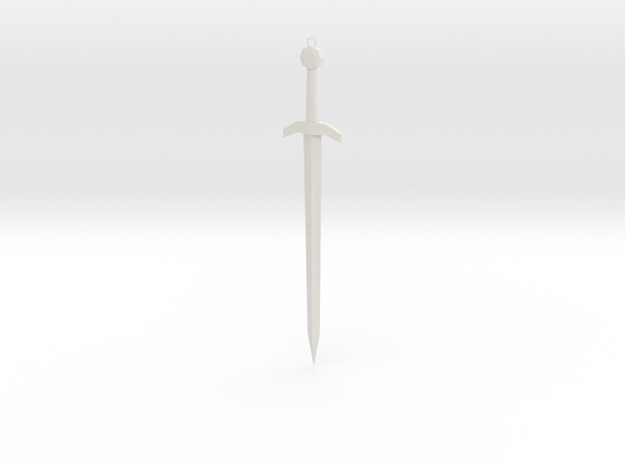 sword.STL in White Natural Versatile Plastic