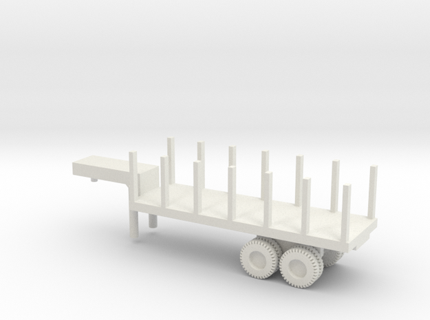 1/87 Scale M269 Semitrailer Low Bed in White Natural Versatile Plastic
