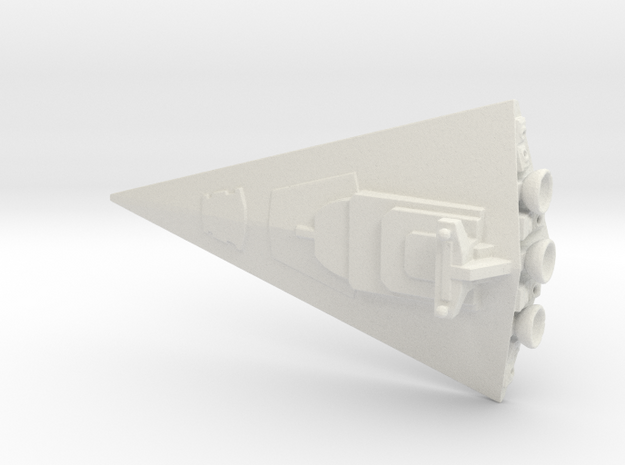 Not A Star Destroyer (Re-sized) in White Natural Versatile Plastic
