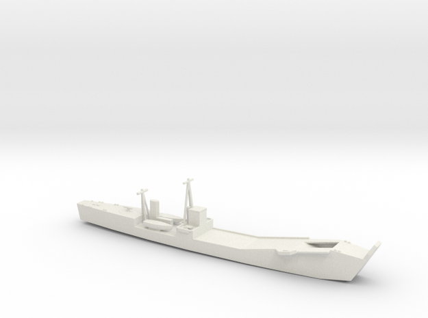 1/350 Scale IJN No 101 Landing Ship Tank in White Natural Versatile Plastic
