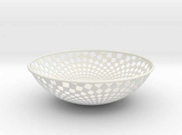 Bowl 1409B in White Natural Versatile Plastic