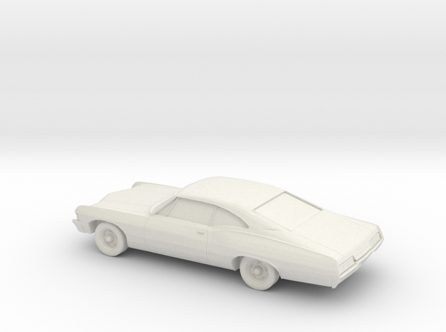 1/76 1967 Chevrolet Impala Coupe in White Natural Versatile Plastic