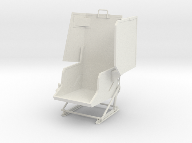 Vario UH-1 1/6 Copilot Seat in White Natural Versatile Plastic