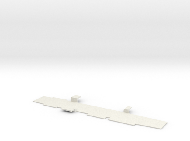 1:720 Scale Nimitz Class Hangar Deck Only in White Natural Versatile Plastic