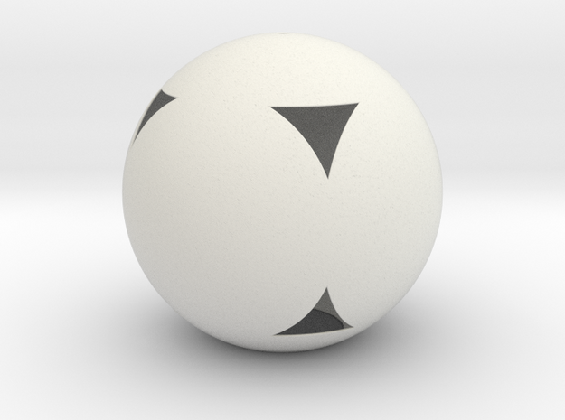 Lampshade-Sphere-Cube in White Natural Versatile Plastic