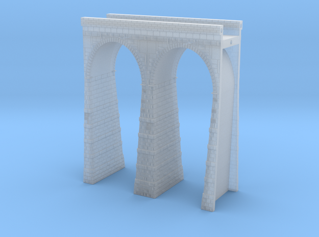 T-scale Stone Viaduct Section (2 Arches) - 60mm St
