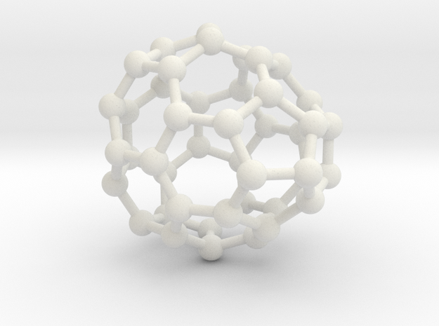 0682 Fullerene c44-54 cs in White Natural Versatile Plastic
