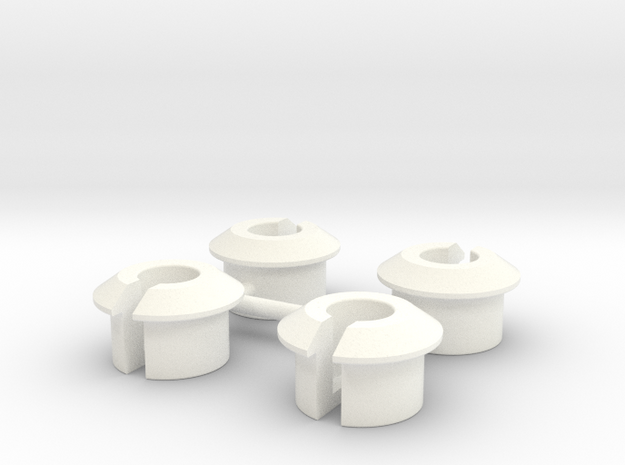 ASC6474 - White Shock Cups in White Processed Versatile Plastic