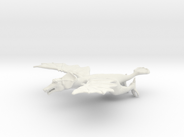Omni Scale Space Dragon Adult Female MGL in White Natural Versatile Plastic