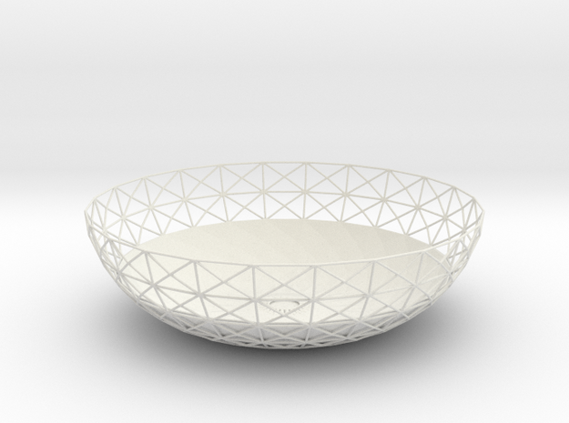 Semiwire Bowl in White Natural Versatile Plastic
