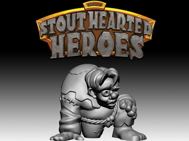 STOUT HEARTED HEROES: Hunchback in White Natural Versatile Plastic