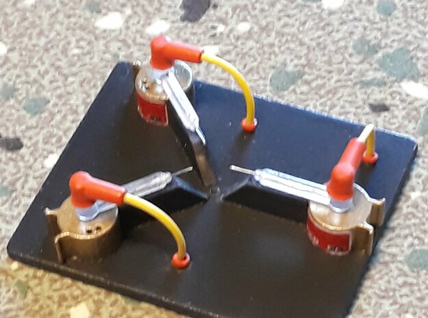 2/2 eaglemoss 1:8 delorean BTTF Flux capacitor  in Smooth Fine Detail Plastic