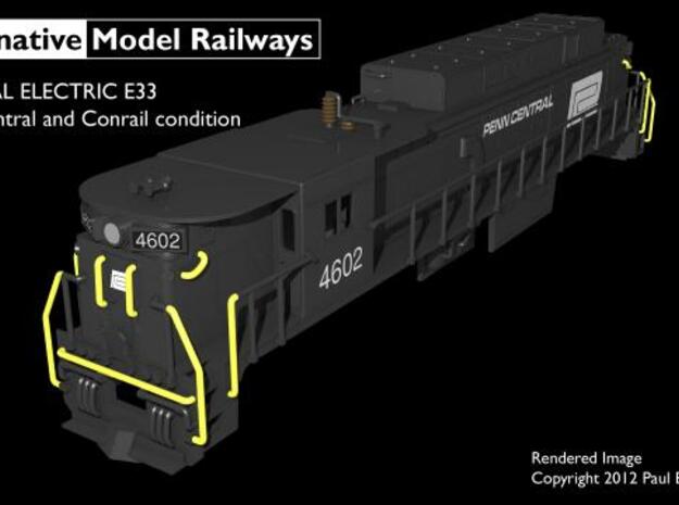 NE3304 N scale E33 loco - Penn Central / Conrail in Tan Fine Detail Plastic