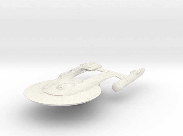 Discovery time line USS AKIRA 5" in White Natural Versatile Plastic