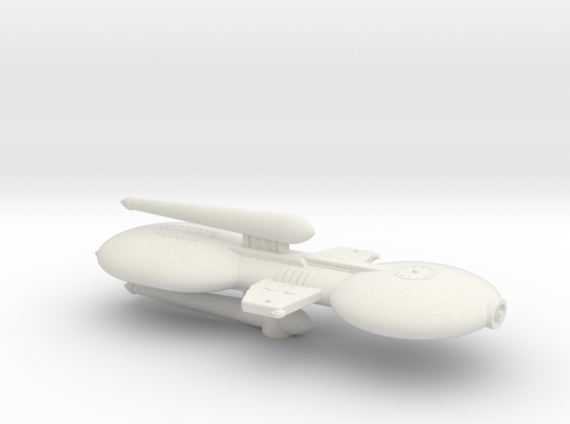 3788 Scale Gorn Troodon Destroyer-Cruiser SRZ in White Natural Versatile Plastic