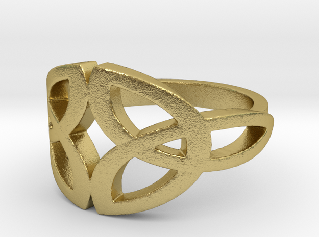 Celtic knot Ring Size 7 in Natural Brass: 7 / 54