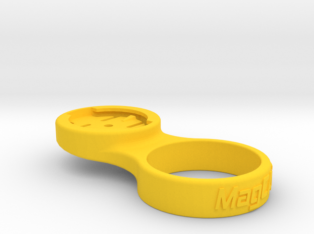 Garmin Stem Cap Mount 1-1/4" - 0deg in Yellow Processed Versatile Plastic
