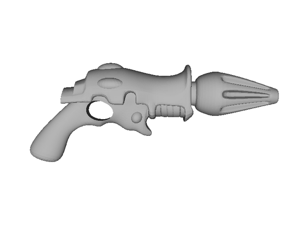 Space Elf Harlequin - Fusion Pistol x10 in Tan Fine Detail Plastic