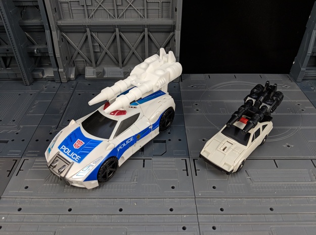 TF Combiner Wars Streetwise Car Cannon in White Natural Versatile Plastic