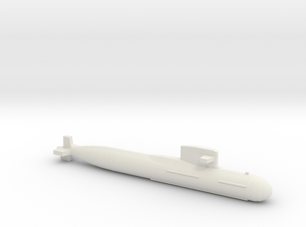 PLA[N] 093B Submarine, Full Hull, 1/2400 in White Natural Versatile Plastic