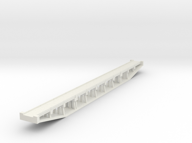Z Concrete Bridge  in White Natural Versatile Plastic
