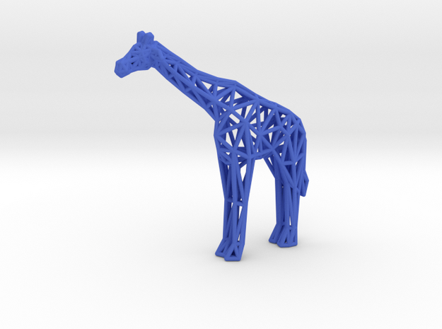 Masai Giraffe in Blue Processed Versatile Plastic