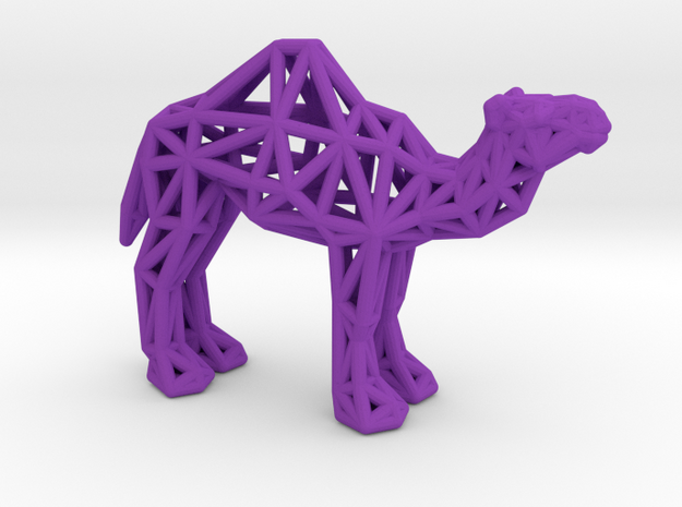 Dromedary Camel (adult) in Purple Processed Versatile Plastic